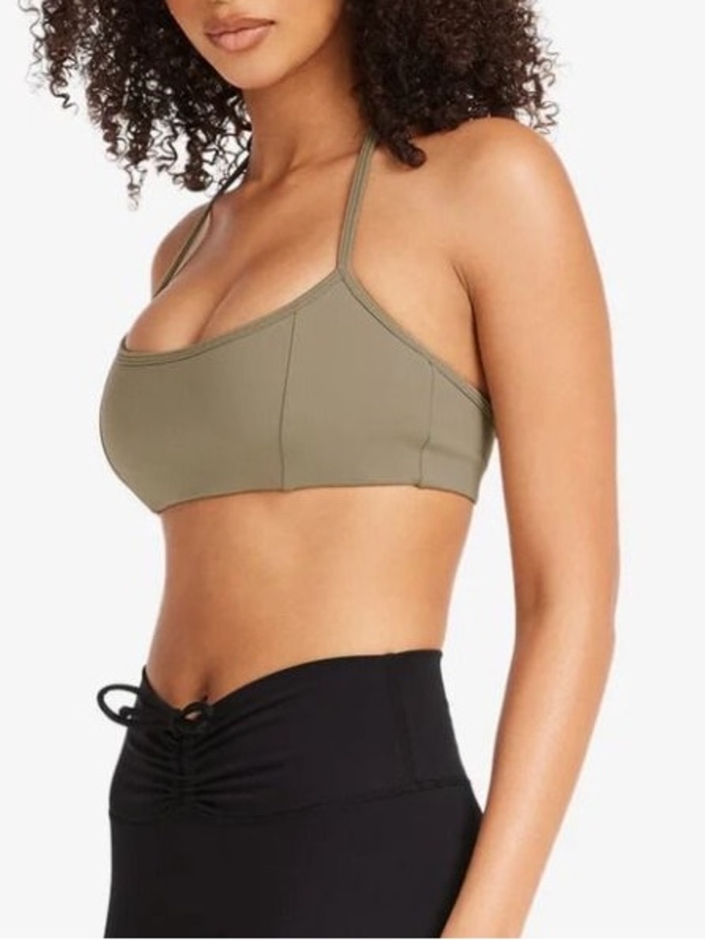 CSB serenity contour halter bra Neutral Beige Women’s Shoulder Bag